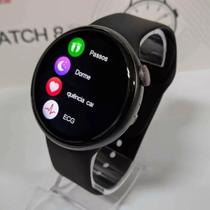 Relógio Smartwatch W28 Pro Preto Redondo Sofisticado Esportivo NF
