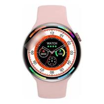 Relógio Smartwatch W28 Pró Rosa Feminino e Masculino NFC