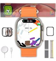 Relogio Smartwatch Watch 3 Ultra 49mm Serie 10 Super Amoled Chat GPT Pulseira Extra - Inova