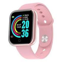 Relógio Smartwatch wD20 Pulseira Inteligente Monitor Cardíaco Pressão Arterial cor: Rosa