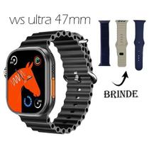 Relógio Smartwatch WS Ultra 47mm Lançamento 2024 Masculino Feminino C/ 4 Pulseiras