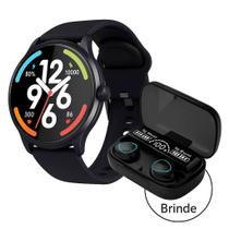 Relogio Smartwatch Xiaomi,Haylou Solar Lite esportivo prova dágua para android e iOs MAIS Brinde, fone TWs Sem Fio