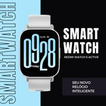 Relógio Smartwatch Xiaomi Redmi Watch 5 Active, - Versão Global Português (Prata)