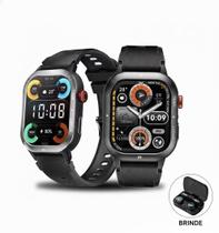 Relógio SmartWatch XiaomiMi Haylou Solar IRON Neo A Prova Dagua Certificação Militar Feminino e masculino Mais Fone TWS bluetooth 5.2 Sem Fio