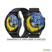 Relógio smartwatch zw10 lançamento 2024 serie 10 amoled c/ duas pulseiras