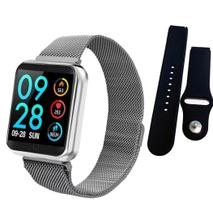 Relógio Smartwhatch P70 Pro Bluetooth Pulseira Metal - Prata