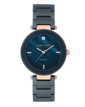 Relógio social Anne Klein AK/1018RGNV 33 mm em cerâmica azul marinho Relógio social Anne Klein AK/1018RGNV 33 mm em cerâmica azul marinho