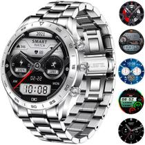 Relógio Social Smartwatch Masculino WearPro Militar Prata
