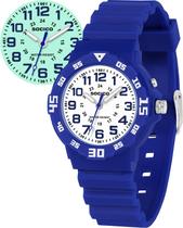 Relógio SOCICO Kids Analog Waterproof Time Teaching com luz