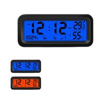 Relógio Solar LCD Luminoso Para Carro Com Data E Termômetro, Display Para Painel, Acessórios Relógio Solar LCD Luminoso Para Carro Com Data E Termômetro, Display Para Painel, Acessórios