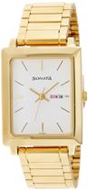 Relógio Sonata NF7078YM03 com mostrador analógico branco masculino