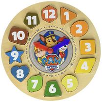 Relógio sorter forma paw patrol (12 peças)