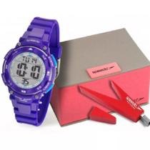 Relógio Speedo Feminino Azul Com Pen Drive 80616l0evnp3k1