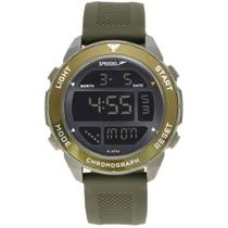Relógio Speedo Masculino Ref: 15053g0evnv2 Esportivo Digital Verde Militar