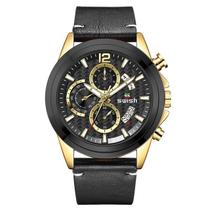 Relógio SWISH Masculino Pvd Revestido Minuto Data Automática Relógio SWISH Masculino Pvd Revestido Minuto Data Automática
