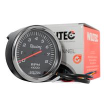 Relogio Tacometro Contagiro Willtec 0- 8000 Rpm Bivolt 100mm Relogio Tacometro Contagiro Willtec 0- 8000 Rpm Bivolt 100mm