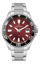 Relógio Technos Acqua Masculino Vermelho/preto 2415eh/1r Prateado Preto Vermelho