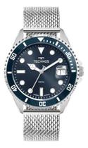 Relógio Technos Acqua Prata Masculino Aço Azul 2415dy/1a Prateado Azul-marinho Azul Relógio Technos Acqua Prata Masculino Aço Azul 2415dy/1a Prateado Azul-marinho Azul