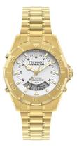Relogio technos anadigi branco metal dourado wt2050af/1b Relogio technos anadigi branco metal dourado wt2050af/1b