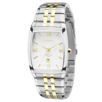 Relogio technos analogico branco metal misto 1n12mq/5b cor:prata