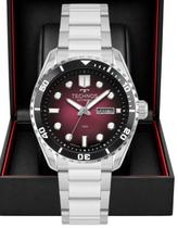 Relógio Technos Automático Diver Masculino Vermelho 15ATM 43mm