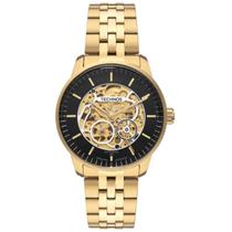 Relogio technos automatico masculino aço dourado 8n24sac/1p cor:dourado