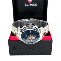 Relógio Technos Automatico Masculino Aço Prateado Luxo G3265AV/1A Relógio Technos Automatico Masculino Aço Prateado Luxo G3265AV/1A