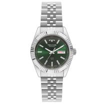 Relogio technos automatico verde aço prata 8205pu/1v cor:prata Relogio technos automatico verde aço prata 8205pu/1v cor:prata