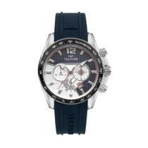 Relógio Technos Carbon Prata/Azul Masculino Js25Bcf/2A