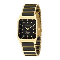 Relógio Technos Ceramic Preto/Dourado Feminino 2036LMQ/4P