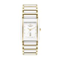 Relógio Technos Ceramic Saphire Branco/Dourado Feminino Gn10