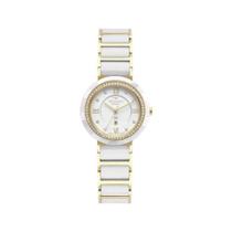 Relógio Technos Ceramic Saphire Dourado/Branco Feminino 2036