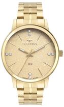 Relógio Technos Classic Elegante Moderno Leve Confortável Caixa e Pulseira de Aço Inoxidável Dourado Médio - 2036MSD/1X