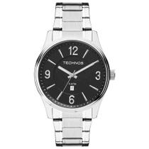 Relógio Technos Classic Steel Prata Masculino 2015BZBS/1P Relógio Technos Classic Steel Prata Masculino 2015BZBS/1P