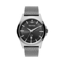 Relógio Technos Classic Steel Prata Masculino 2115LALS/0P Relógio Technos Classic Steel Prata Masculino 2115LALS/0P