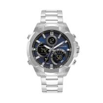 Relógio Technos Digitech Prata Masculino W23721AAC/1A Relógio Technos Digitech Prata Masculino W23721AAC/1A