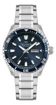 Relógio Technos Diver 8205pd Masculino Azul 43mm Automático Azul Prateado Mergulhador Relógio Technos Diver 8205pd Masculino Azul 43mm Automático Azul Prateado Mergulhador