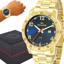 Relógio Technos Dourado Masculino Original 1 Ano De Garantia