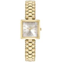 Relógio TECHNOS dourado quadrado feminino 2035MXH/1K