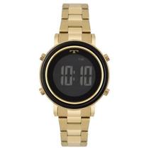 Relógio Technos Fashion BJ3059AC/4P Digital feminino dourado mostrador preto