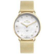 Relógio Technos Feminino 2025LTU-1B Slim Aço Mesh Dourado