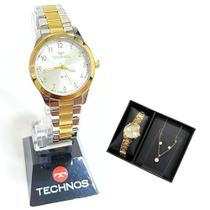 Relógio Technos Feminino Analógico Bicolor Boutique Kit