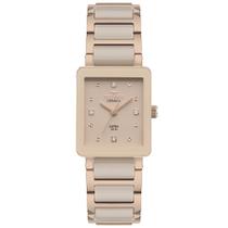 Relógio Technos Feminino Analógico Cerâmica Safira Aço Dourado Nude Retangular 2035NCS/2D Relógio Technos Feminino Analógico Cerâmica Safira Aço Dourado Nude Retangular 2035NCS/2D