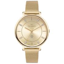 Relógio TECHNOS feminino analógico dourado strass GL32AR/1X