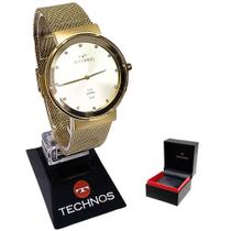 Relógio Technos Feminino Analógico Elegance Slim Saphire 1L22WM/1X