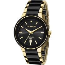 Relógio Technos Feminino Ceramic/saphire Dourado - 2115KRS/4P Relógio Technos Feminino Ceramic/saphire Dourado - 2115KRS/4P