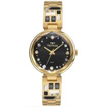 Relógio Technos Feminino Crystal Dourado 2036nav1p Bisel Preto Dourado Preto Relógio Technos Feminino Crystal Dourado 2036nav1p Bisel Preto Dourado Preto