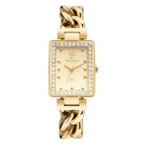 Relógio Technos Feminino Dourado 2035MXT/1D Retangular Relógio Technos Feminino Dourado 2035MXT/1D Retangular