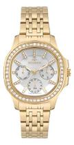 Relógio Technos Feminino Dourado Aço Inoxidável Multifunção 50M Resistente Relógio Technos Feminino Dourado Aço Inoxidável Multifunção 50M Resistente