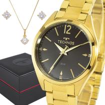 Relógio Technos Feminino Dourado com 1 ano de garantia prova d'água - Lebrave